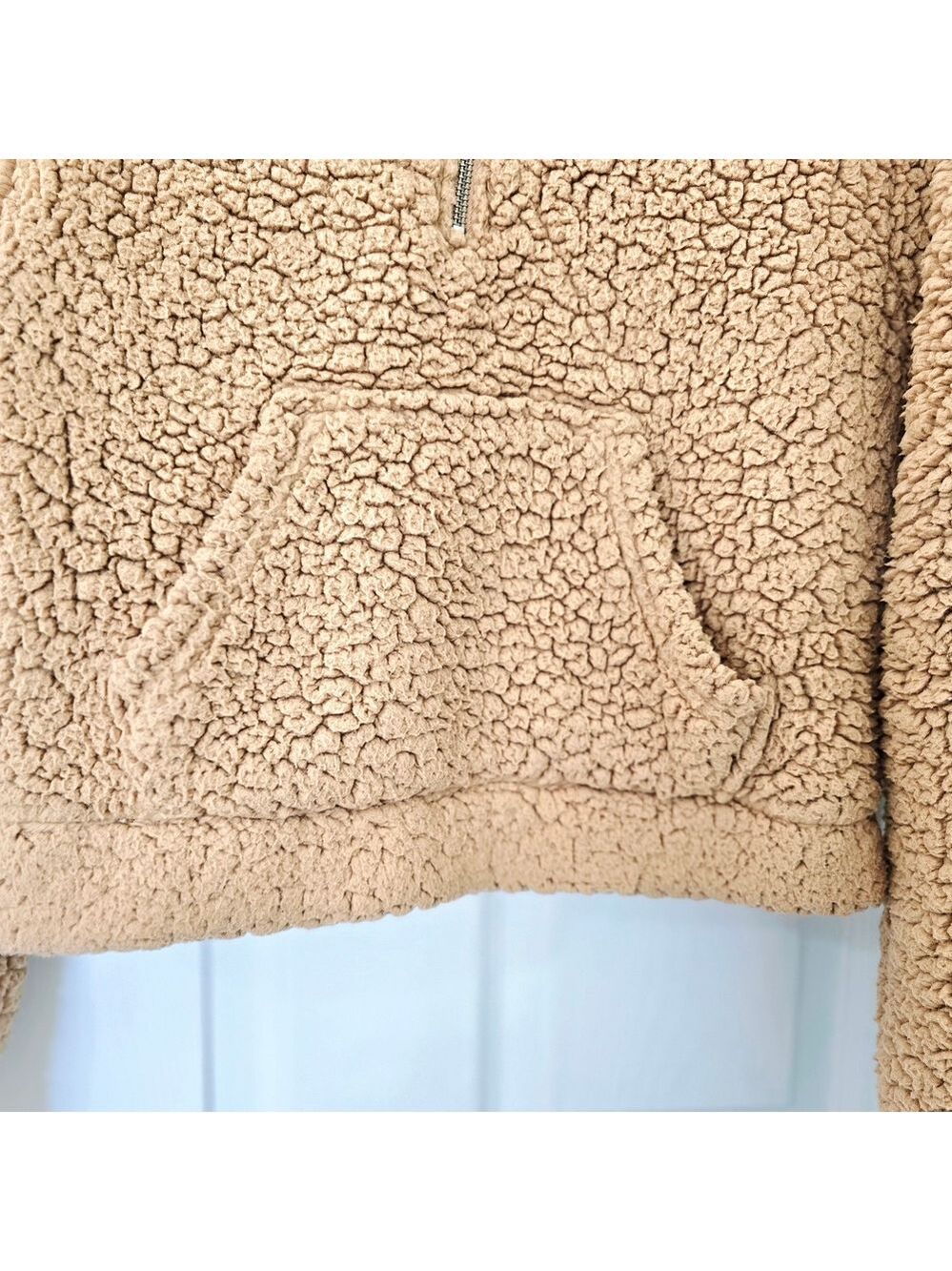Garage Women's Sherpa Cowl Sweatshirt Sweater Size S Petite - Picture 4 of 10